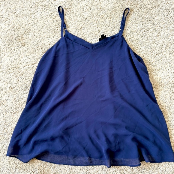 Torrid Blue Sleeveless Relaxed Camisole 1 - Picture 1 of 7